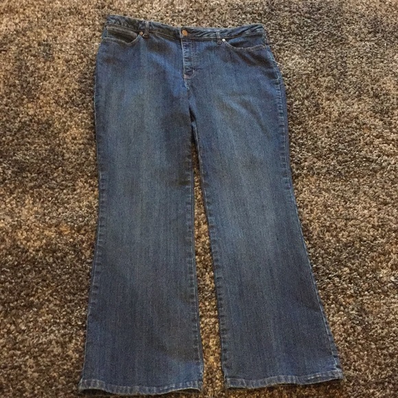 Denver Hayes Ladies Blue Denim Jeans Stretch Plus Size 16 x 32 - Picture 1 of 9